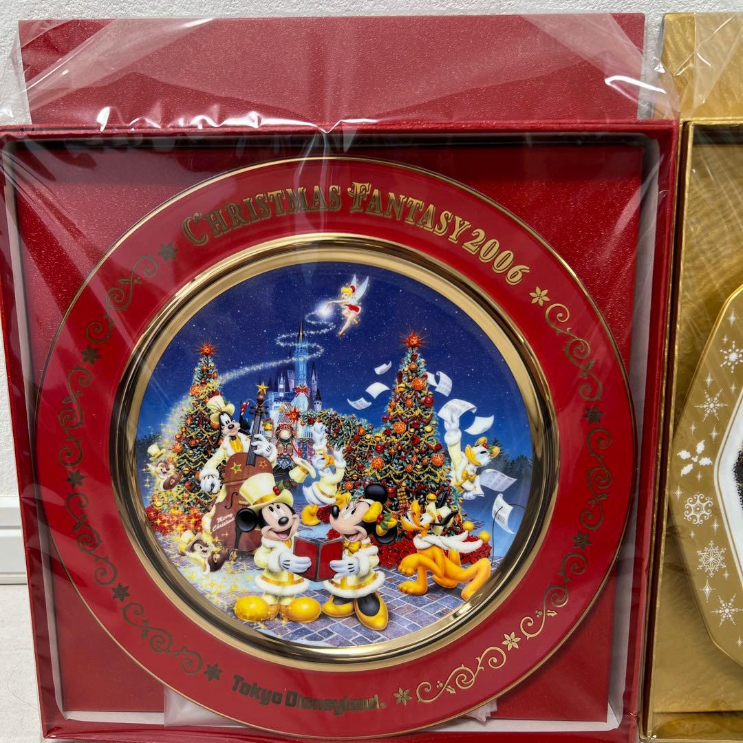 2006年ディズニーランド、シー クリスマスファンタジー プレートセット