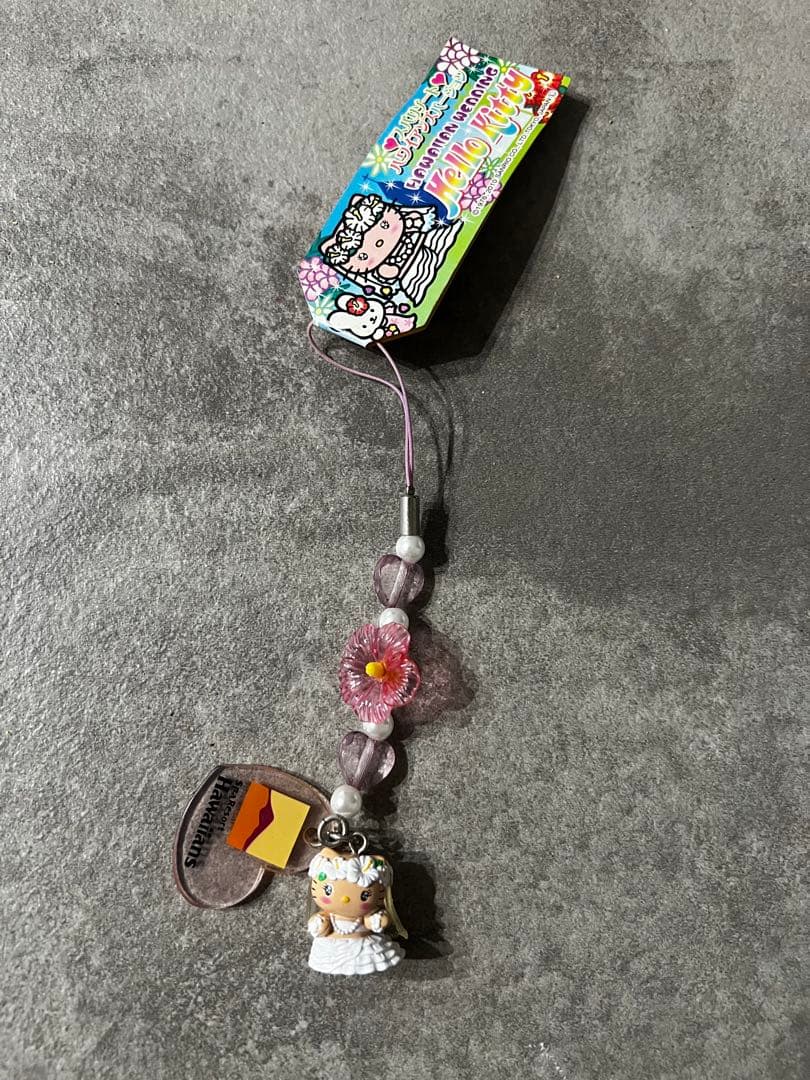 d*3様 【希少】ご当地キティ　ハワイアンズ　ウェディング　キティ　ストラップ
