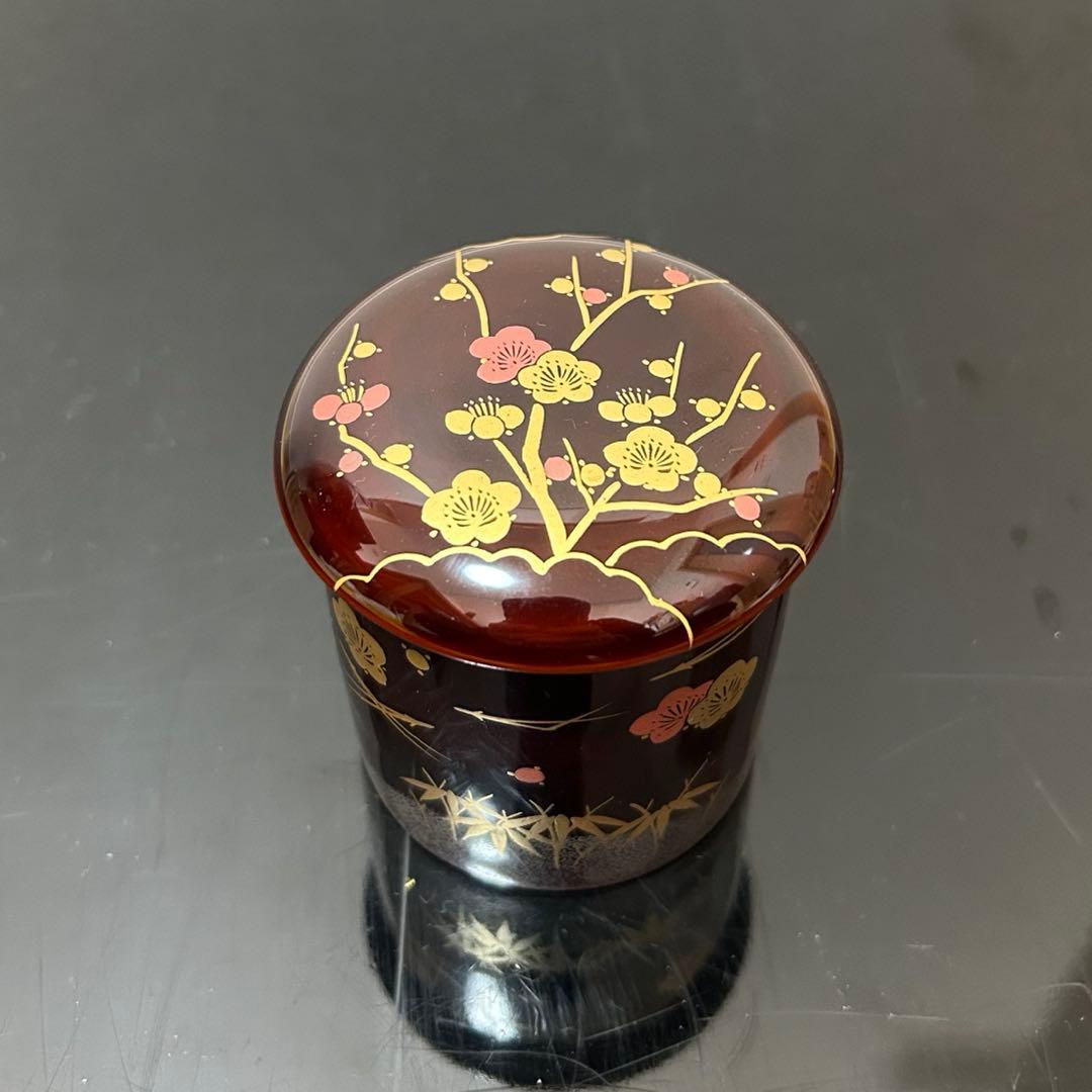 松竹梅蒔絵金輪寺茶器　茶道具懐石茶箱鵬雲斎坐忘斎淡々斎即中斎而妙斎香合水指棗茶碗