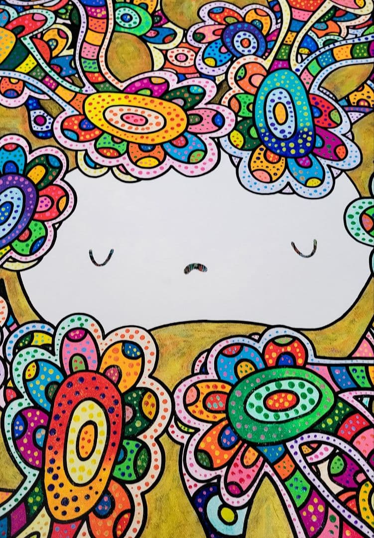 ★鈴木哲也★丸80 現代アート 原画 絵画 ポップアート ★送料無料#141